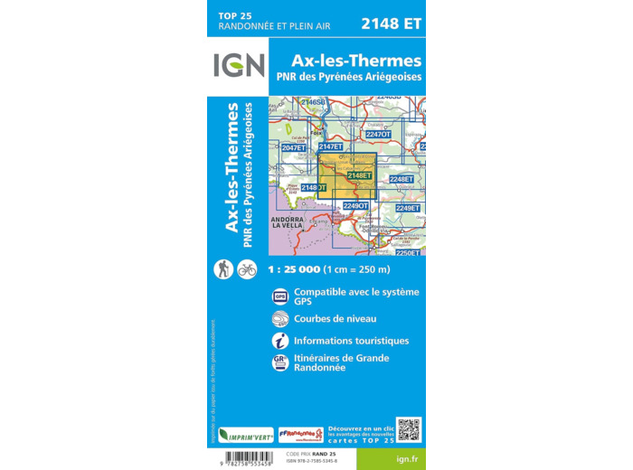 2148ET AX LES THERMES PNR DES PYRENEES ARIEGEOISES