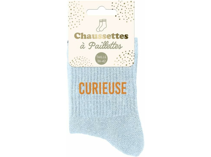STC Chaussettes paillettes curieuse