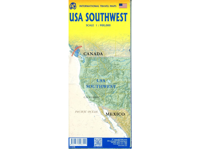 USA SOUTHWEST 1:900 000