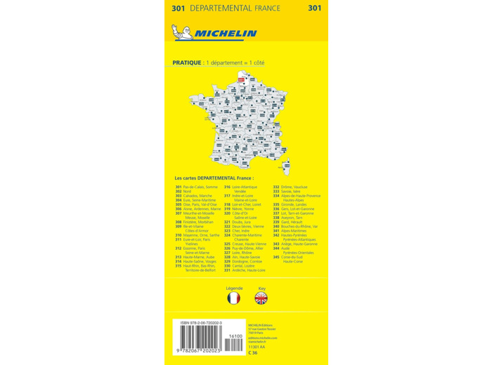 CARTE DEPARTEMENTALE PAS-DE-CALAIS, SOMME