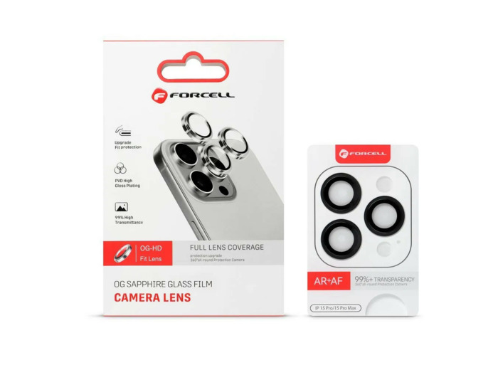 FORCELL Lentilles protection objectifs caméra iPhone en verre trempé