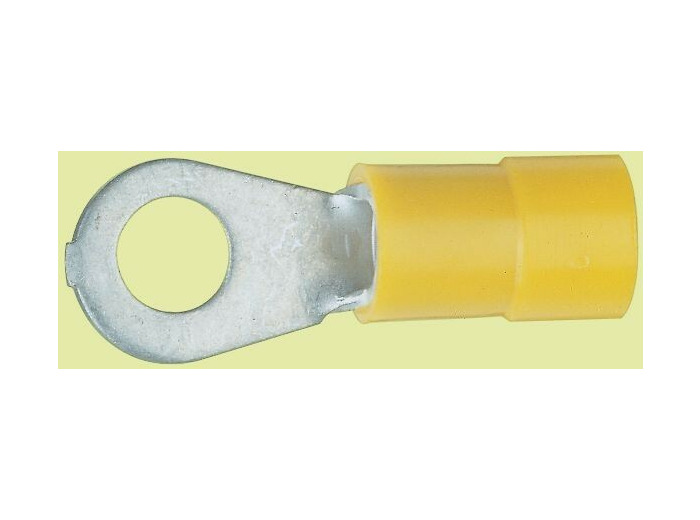 Klauke - 50 Cosses pré-isolée jaune à plage ronde section 4 à 6mm² bornage M5