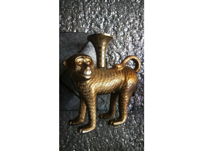 Bougeoir Monkey En Laiton