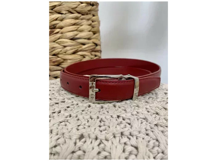 V699- Ceinture sécable Fine 2.2cm (bordeaux)