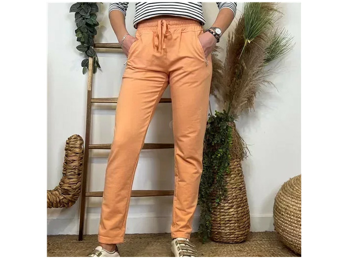 L756- Jogg 2 poches zippées 🇮🇹 (orange)