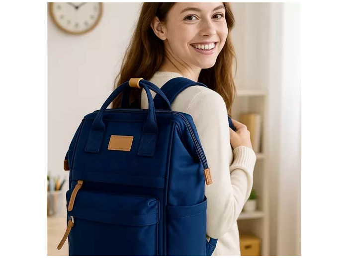 P401- Sac à dos Medium Flora & Co (marine)