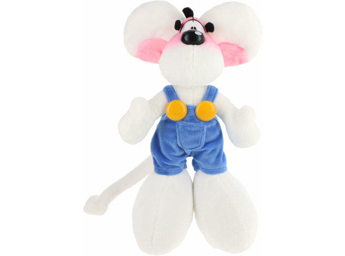 Diddl Peluche 30 cm en Salopette Bleue