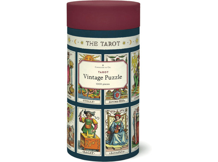 Cavallini, Puzzle Vintage 1000 Pièces - Tarot : Une Plongée Artistique dans le Monde Mystique