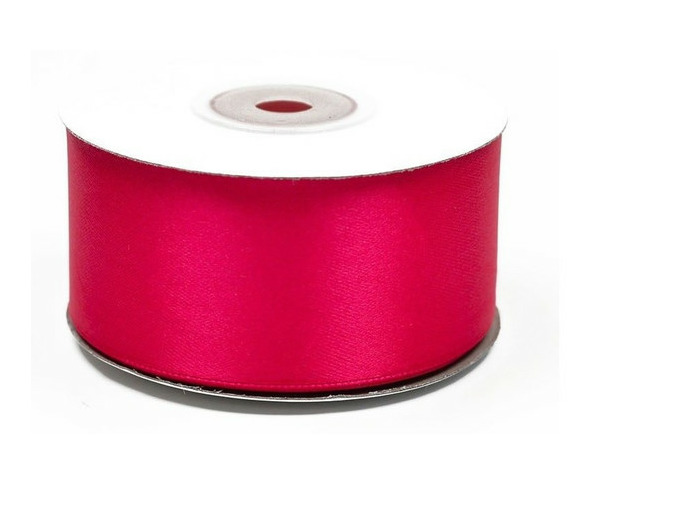 Ruban satin 38 mm de large bobine de 25 m fuchsia ref 187