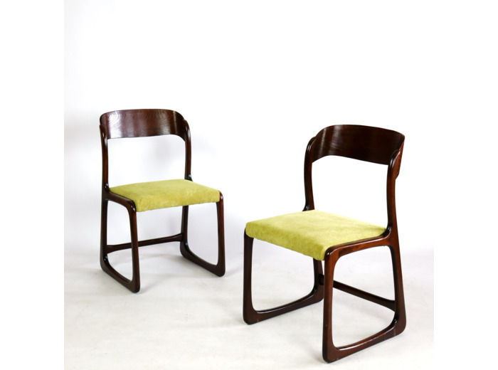 Paire de chaises "Traineau"