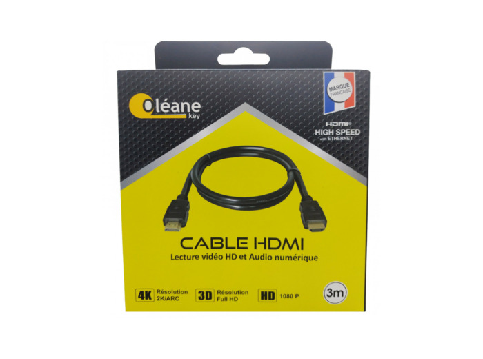 Câble HDMI 1.4 mâle/mâle