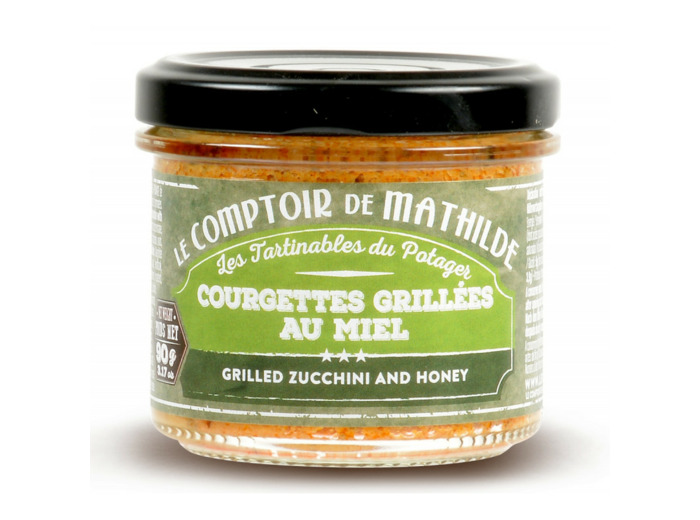 Courgettes grillées au miel