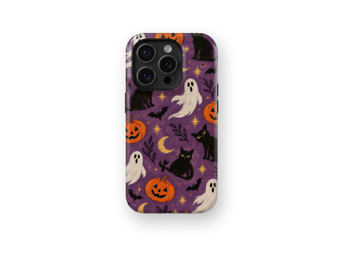 Purple Spooky | Coque de téléphone 3D 2en1 Ultra-résistante