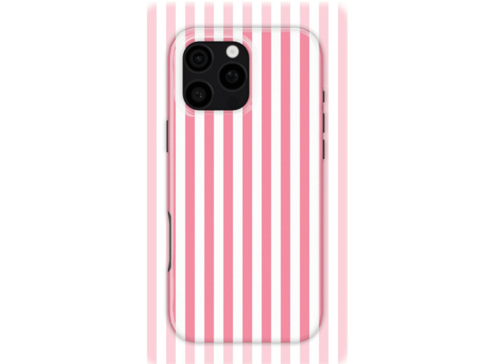 Pink Stripes | Coque de téléphone 3D 2en1 Ultra-résistante