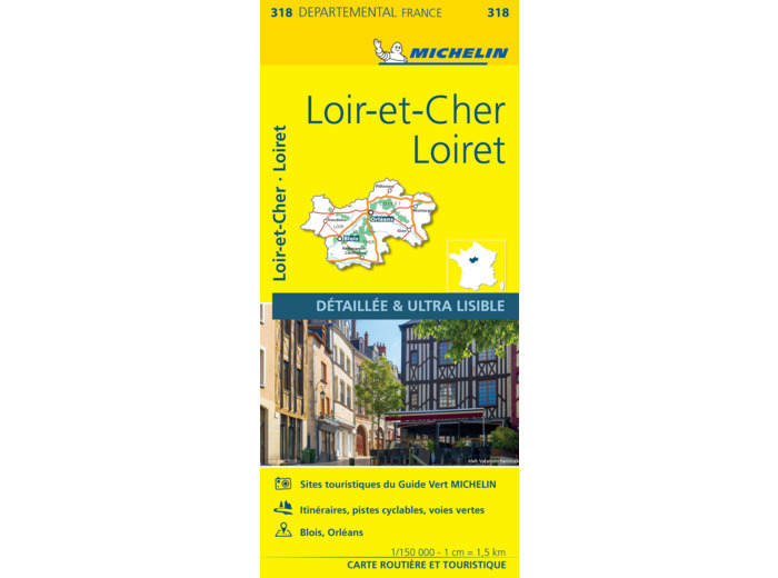 CARTE DEPARTEMENTALE LOIRET, LOIR-ET-CHER
