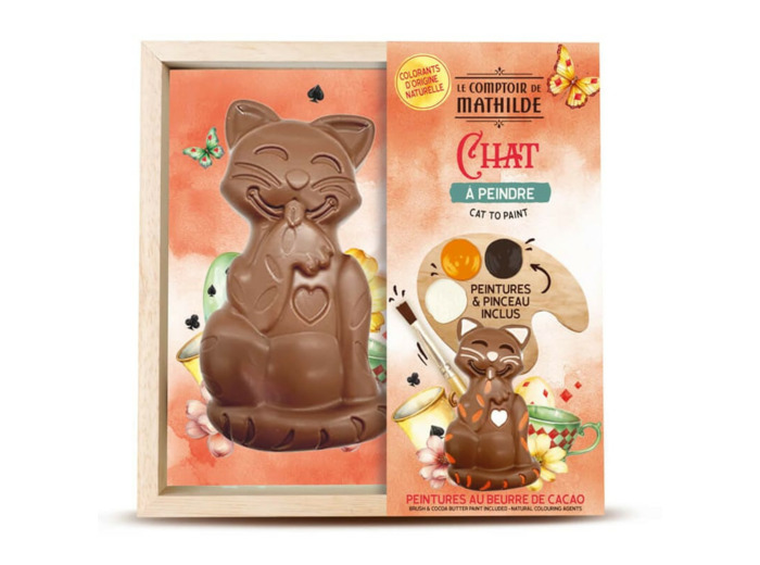 Chat A Peindre Chocolat Au Lait 200g