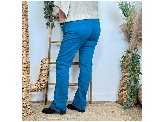 P184- Jean Droit Voggo T42-T50 (bleu canard)