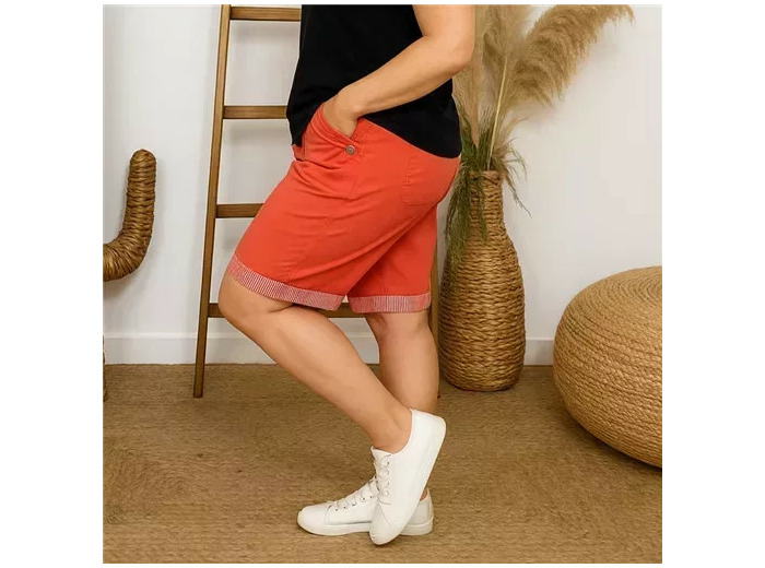 T544- Short JST Biais (T38-T52) (corail)