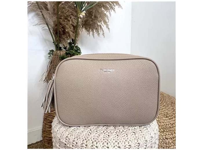 P428- Sac Flora & Co 2 Zips (beige)