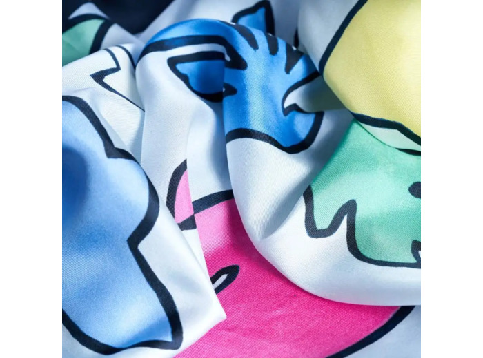 Mini carré de soie Envolée Cosmique