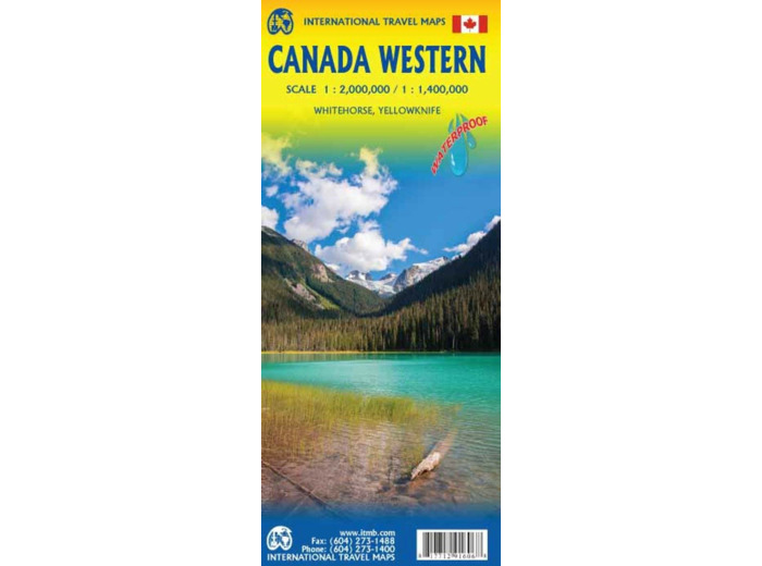 CANADA WESTERN WATERPROOF MAP