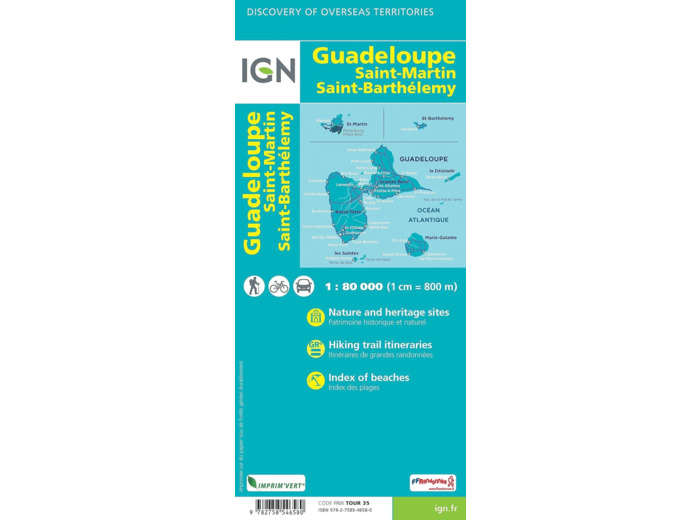 GUADELOUPE ST MARTIN ST BARTHELEMY LES SAINTES MARIE GALANTE