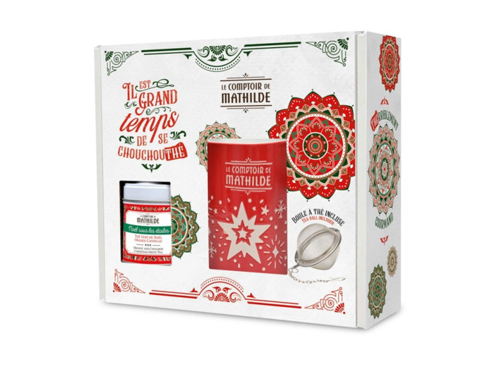 Coffret Noël Thé + Mug + Boule à Thé 25G