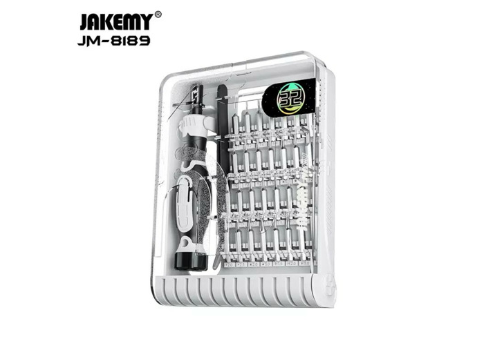 JAKEMY JM-8189B Kit Tournevis 32en1