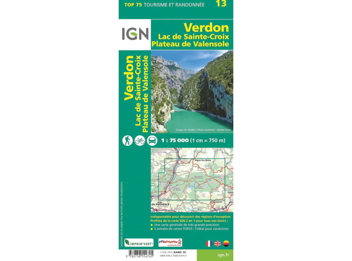 TOP75013 VERDON LAC DE SAINTE CROIX PLATEAU DE VALENSOLE