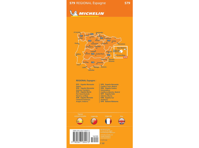 CARTE REGIONALE ILES BALEARES