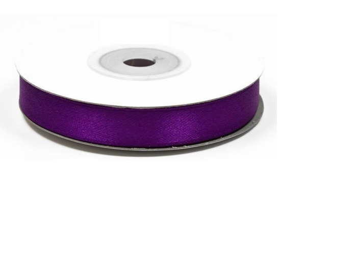 Ruban satin violet 465 Largeur 12 mm