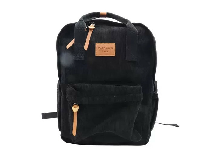 P396- Sac à dos "Velours" Flora & Co (noir)