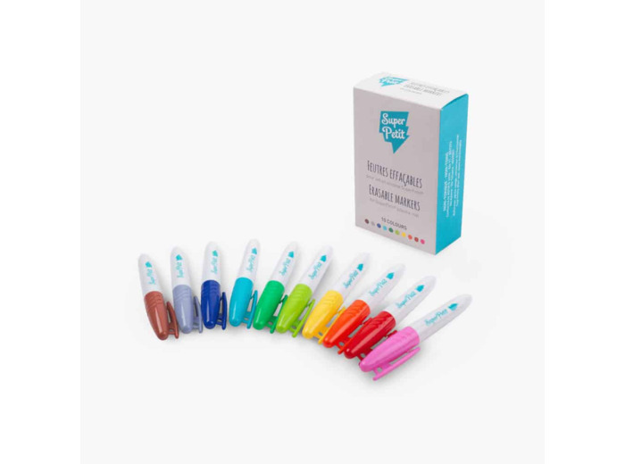 Boîte de 10 feutres de 10 couleurs - SuperPetit