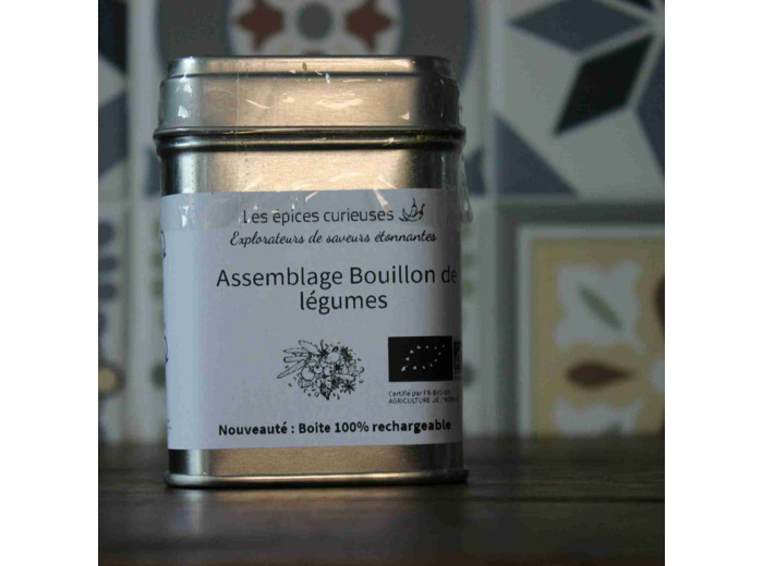 Assemblage bouillon de légumes - 50G - Boite métal