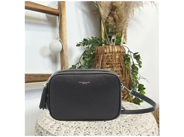 P428- Sac Flora & Co 2 Zips (noir)