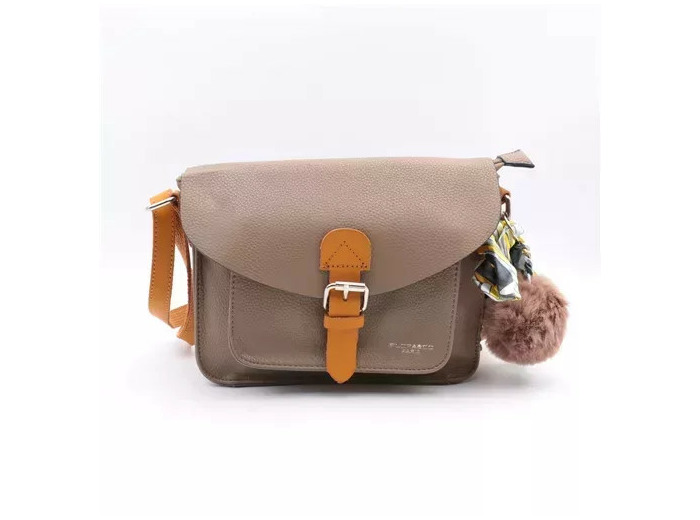 P403- Sac Flora and Co (taupe)