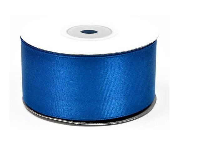Ruban satin 38 mm de large bobine de 25 m bleu roi ref 352
