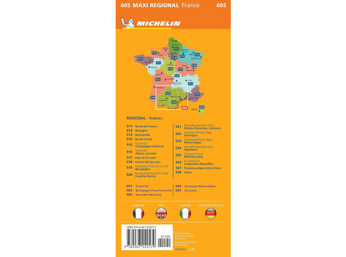 CARTE REGIONALE MAXI - OCCITANIE