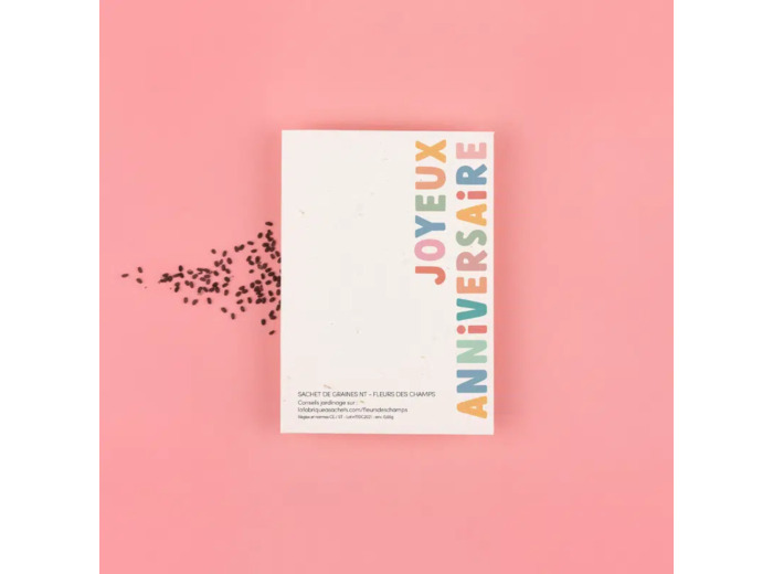 Sachet de graines - JOYEUX ANNIVERSAIRE