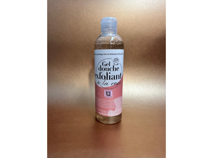 Gel douche exfoliant à la rose (250ml)