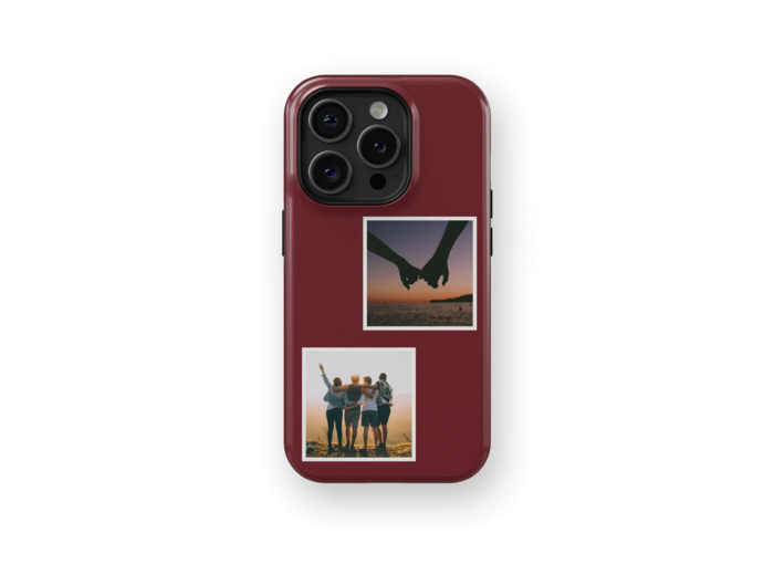Twin Memories - Dark Red | Coque de téléphone 3D 2en1 Ultra-résistante