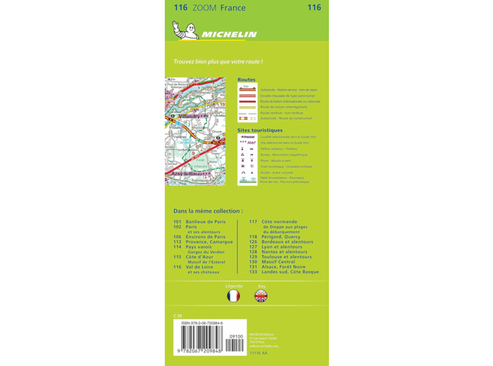 CARTE ZOOM VAL DE LOIRE ET SES CHATEAUX