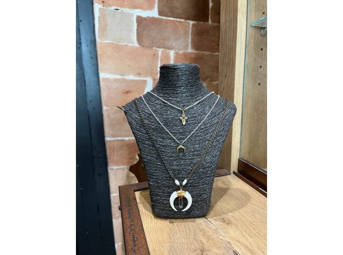 Collier 3 rangs tricolore