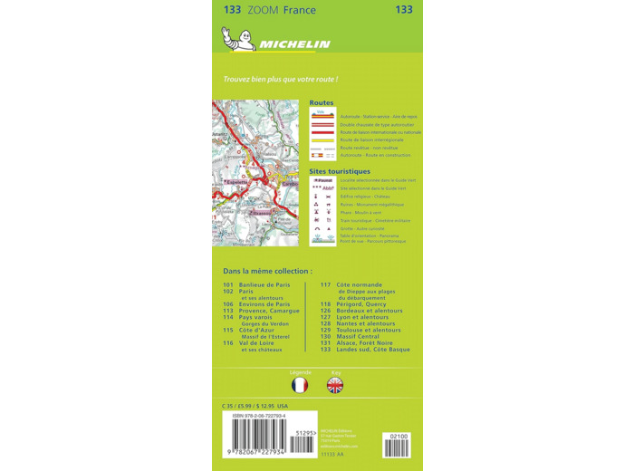 CARTE ZOOM LANDES SUD - COTE BASQUE