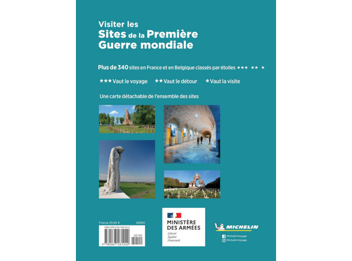 LIVRES THEMATIQUES TOURISTIQUE - VISITER LES SITES DE LA PREMIERE GUERRE MONDIALE