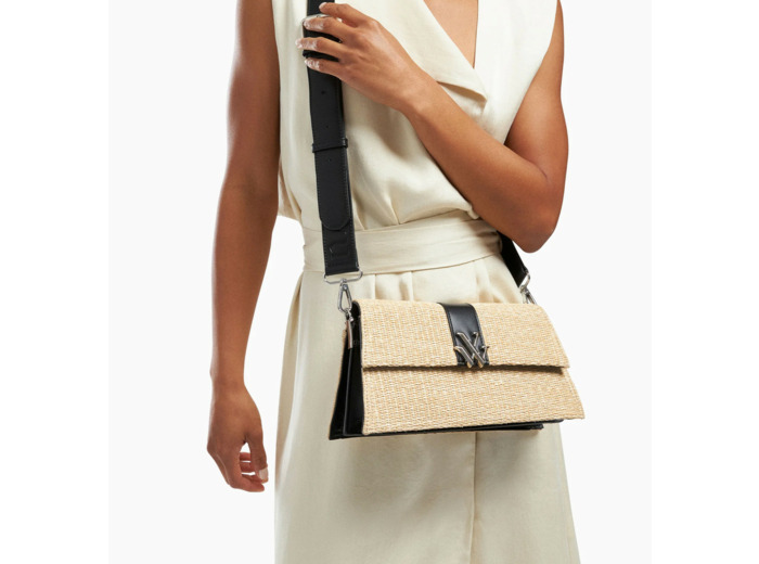 Sac en raphia black - Dalida -  Vanessa Wu