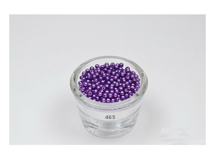 Sachet de 200 petites perles en plastique 4 mm de diametre violet 465