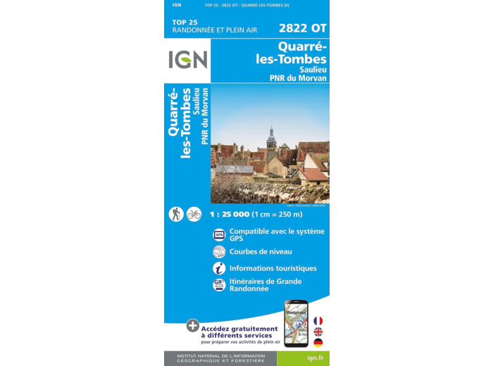 2822OT QUARRE LES TOMBES-SAULIEU PNR DU MORVAN