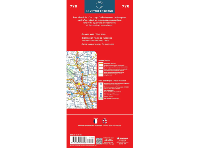 CARTE NATIONALE VIETNAM LAOS CAMBODGE / CAMBODIA