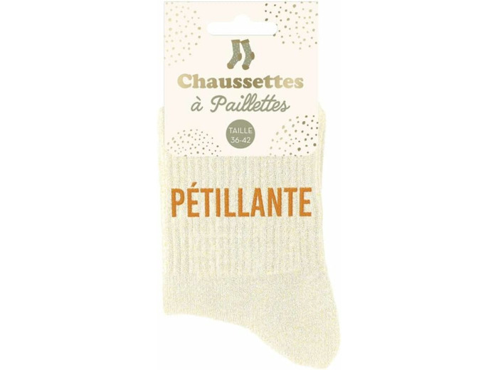 Chaussettes paillettes pétillante
